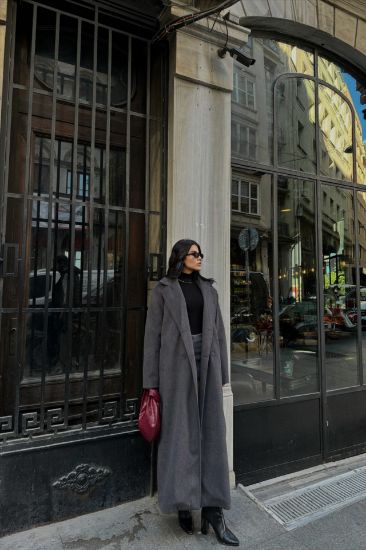 KAŞE KABAN MAXİ - Antrasit resmi